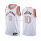 Maillot San Antonio Spurs Jeremy Sochan NO 10 Ville 2023-24 Blanc