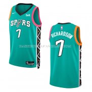 Maillot San Antonio Spurs Josh Richardson NO 7 Ville 2022-23 Vert