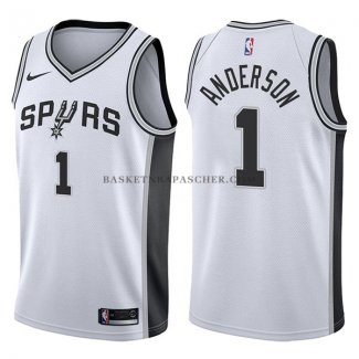 Maillot San Antonio Spurs Kyle Anderson Association 2017-18 Blan