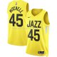 Maillot Utah Jazz Donovan Mitchell NO 45 Icon 2022-23 Jaune