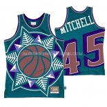 Maillot Utah Jazz Donovan Mitchell No 45 Mitchell & Ness Big Face Bleu