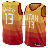 Maillot Utah Jazz Tony Bradley Ville 2018 Jaune