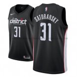 Maillot Washington Wizards Tomas Satoransky Ciudad 2018-19 Noir Maillot Washington Wizards Tomas Satoransky Ciudad 2018-19 Noir