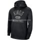 Veste a Capuche Sacramento Kings Performance Practice 2021-22 Noir