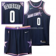 Maillot 2022 Rising Star Scoot Henderson NO 0 Payton Bleu