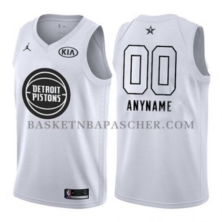 Maillot All Star 2018 Detroit Pistons Nike Personnalise Blanc