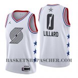 Maillot All Star 2019 Portland Trail Blazers Damian Lillard Blan