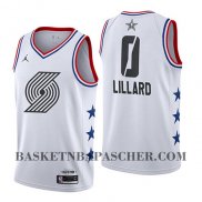 Maillot All Star 2019 Portland Trail Blazers Damian Lillard Blan