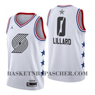Maillot All Star 2019 Portland Trail Blazers Damian Lillard Blan