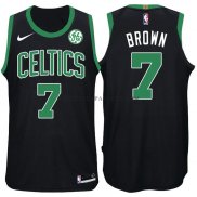 Maillot Authentique Boston Celtics Brown 2017-18 Noir