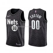 Maillot Brooklyn Nets Personnalise Earned 2020-21 Noir