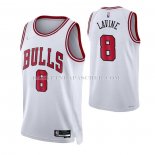 Maillot Chicago Bulls Zach Lavine NO 8 Association 2021 Blanc