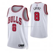 Maillot Chicago Bulls Zach Lavine NO 8 Association 2021 Blanc