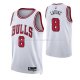 Maillot Chicago Bulls Zach Lavine NO 8 Association 2021 Blanc