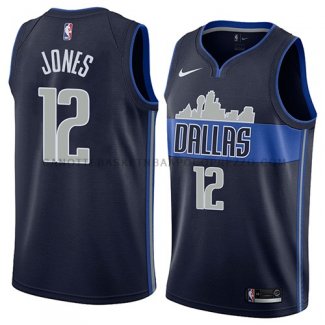 Maillot Dallas Mavericks Jalen Jones Statement 2018 Bleu