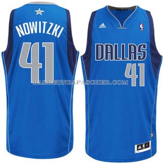 Maillot Dallas Mavericks Nowitzki Bleu