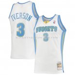 Maillot Denver Nuggets Allen Iverson NO 3 Mitchell & Ness 2006-07 Blanc