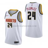 Maillot Denver Nuggets Mason Plumlee Association Blanc Maillot Denver Nuggets Mason Plumlee Association Blanc