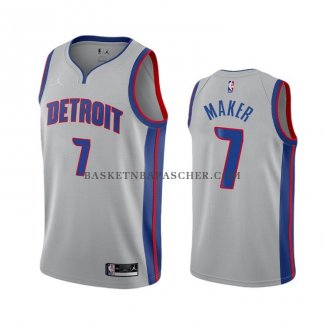 Maillot Detroit Pistons Thon Maker Statement 2020-21 Gris