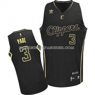 Maillot Electricite Mode Los Angeles Clippers Paul Noir