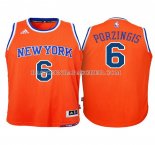 Maillot Enfant New York Knicks Porzingis Orange