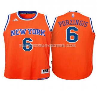 Maillot Enfant New York Knicks Porzingis Orange