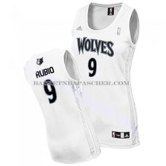 Maillot Femme Minnesota Timberwolves Rubio Blanc