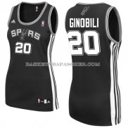 Maillot Femme San Antonio Spurs Ginobili Noir