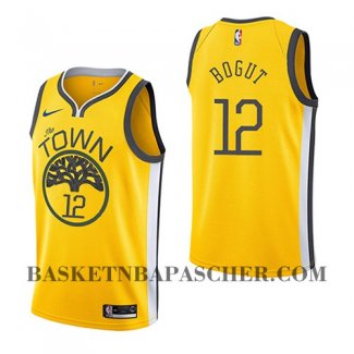 Maillot Golden State Warriors Andrew Bogut Earned 2018-19 Jaune