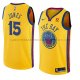 Maillot Golden State Warriors Damian Jones Ciudad 2018 Jaune