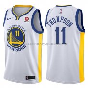 Maillot Golden State Warriors Klay Thompson 2017-18 Blanc