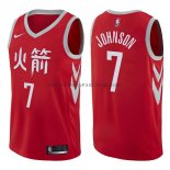 Maillot Houston Rockets Joe Johnson Ciudad 2017-18 Rouge Maillot Houston Rockets Joe Johnson Ciudad 2017-18 Rouge