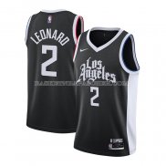 Maillot Los Angeles Clippers Kawhi Leonard Ville 2020-21 Noir