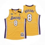 Maillot Los Angeles Lakers Kobe Bryant NO 8 Mitchell & Ness 1999-00 Jaune