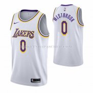Maillot Los Angeles Lakers Russell Westbrook NO 0 Association 2021 Blanc