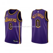 Maillot Los Angeles Lakers Russell Westbrook NO 0 Statement 2022-23 Volet