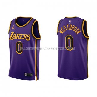 Maillot Los Angeles Lakers Russell Westbrook NO 0 Statement 2022-23 Volet