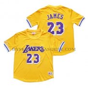 Maillot Manche Courte Los Angeles Lakers Lebron James Jaune