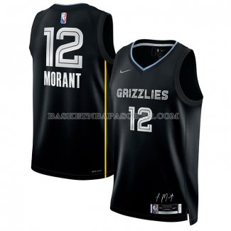 Maillot Memphis Grizzlies Ja Morant NO 12 Select Series Noir