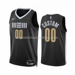 Maillot Memphis Grizzlies Personnalise Ville 2023-24 Noir