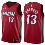 Maillot Miami Heat Bam Adebayo Statehombret 2017-18 Rouge