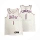 Maillot Minnesota Timberwolves Anthony Edwards NO 1 Earned Blanc