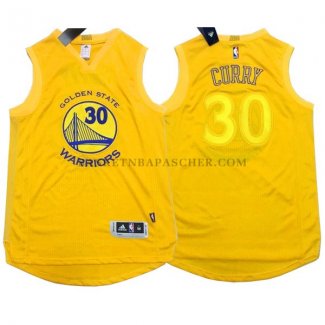 Maillot NBA Authentique Golden State Warriors Curry Jaune