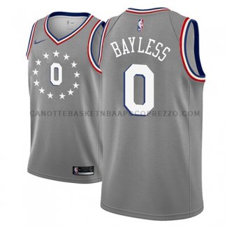 Maillot Philadelphia 76ers Jerryd Bayless Ciudad 2018-19 Gris