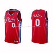 Maillot Philadelphia 76ers Tyrese Maxey NO 0 Statement 2020-21 Rouge