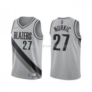 Maillot Portland Trail Blazers Jusuf Nurkic Earned 2020-21 Gris