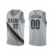 Maillot Portland Trail Blazers Personnalise Earned 2020-21 Gris