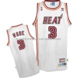Maillot Retro Miami Heat Wade Blanc