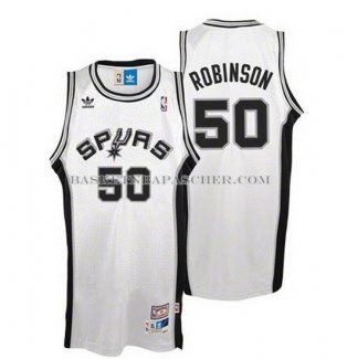 Maillot Retro San Antonio Spurs Robinson Blanc
