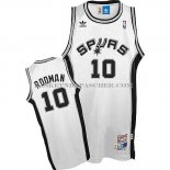 Maillot Retro San Antonio Spurs Rodman Blanc